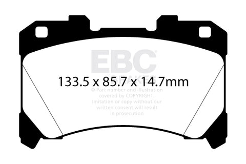 EBC Performance Pack Pad & Line Kit with Yellowstuff Pads (PLK2022) Image 1