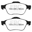 EBC Greenstuff 2000 Series Sport Brake Pad Set (DP21421) Image 1