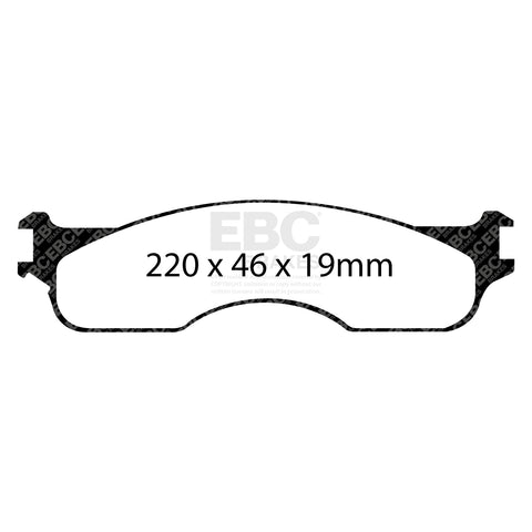 EBC Greenstuff 6000 Series Truck and SUV Brake Pad Set (DP61708) Image 3