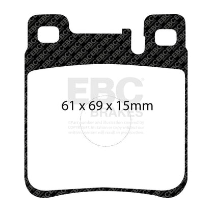 EBC Greenstuff 2000 Series Sport Brake Pad Set (DP2887) Image 1