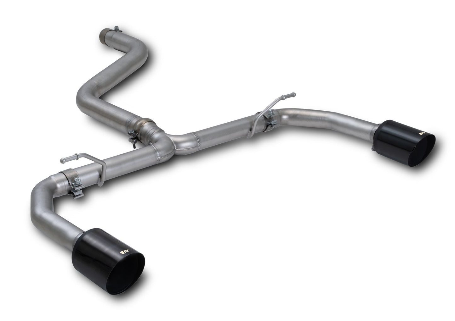 Axle-Back-System for FORD Focus MK4 DEH ST Racing Sport Silencer | 2x 115mm Black Chrome Engraved Tips