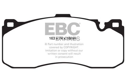 EBC Redstuff 3000 Series Sport Brake Pad Set (DP31995C) Image 4