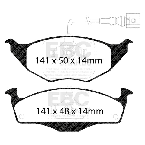 EBC Ultimax OE Replacement Brake Pad Set (DP1432) Image 2