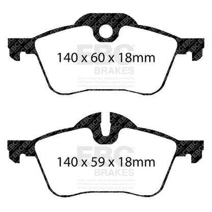 EBC Greenstuff 2000 Series Sport Brake Pad Set (DP21388) Image 3