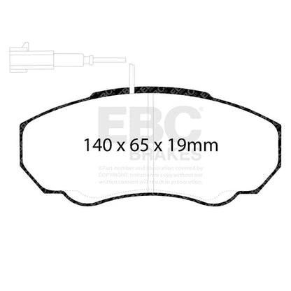 EBC Ultimax OE Replacement Brake Pad Set (DP1380) Image 3