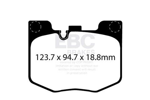 EBC Racing RP-X Track and Race Brake Pads (DP82302RPX) Image 1