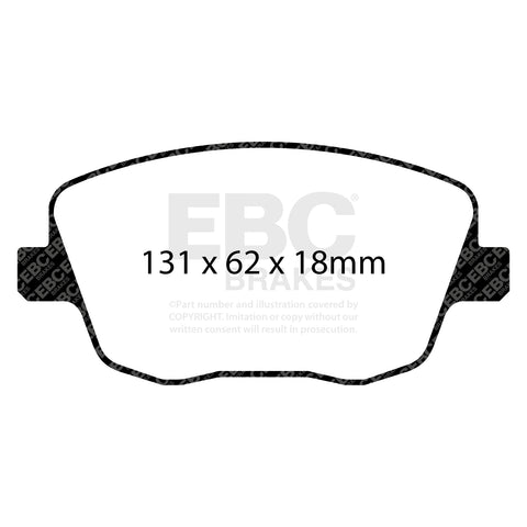 EBC Greenstuff 2000 Series Sport Brake Pad Set (DP21436) Image 1