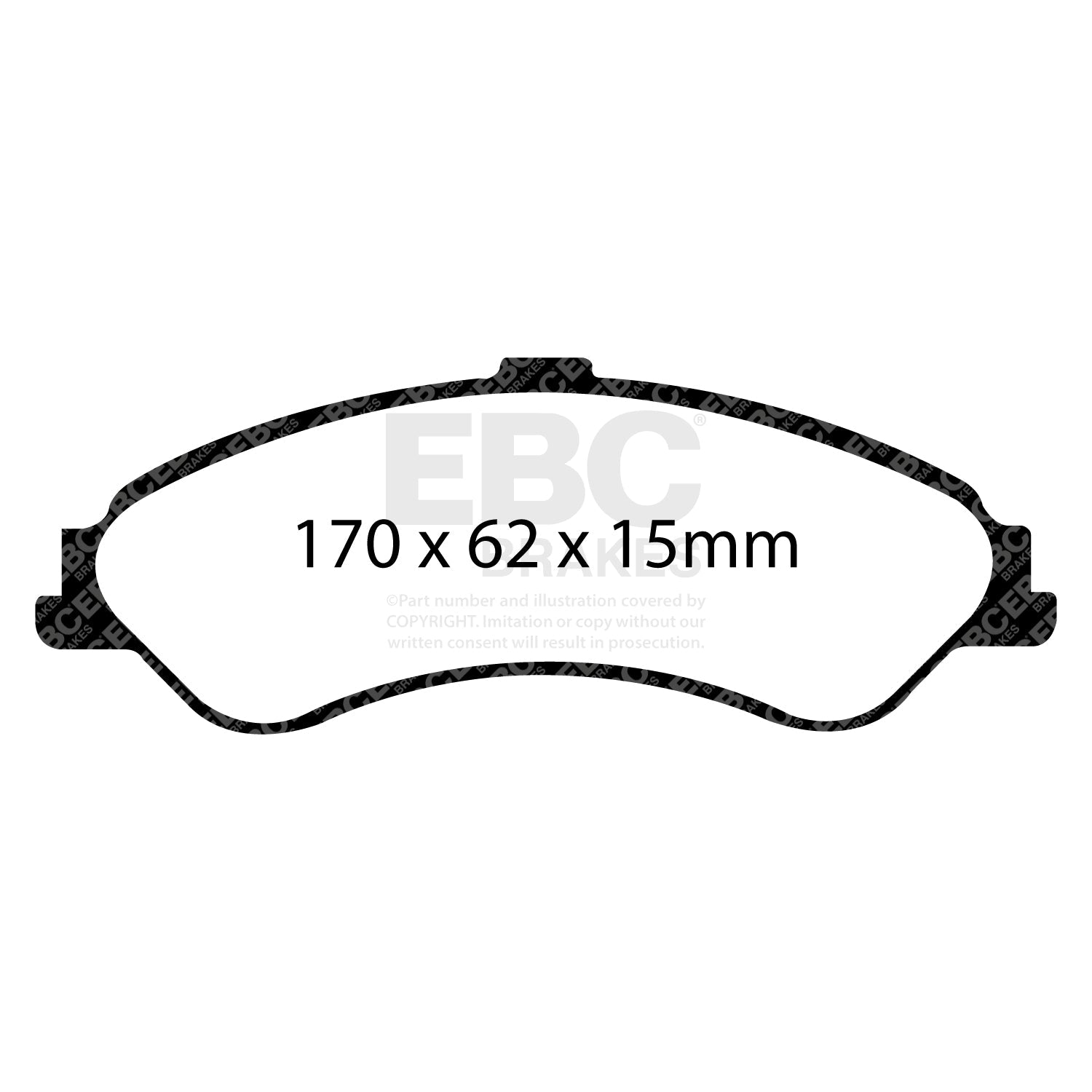 EBC Greenstuff 2000 Series Sport Brake Pad Set (DP21507) Image 1