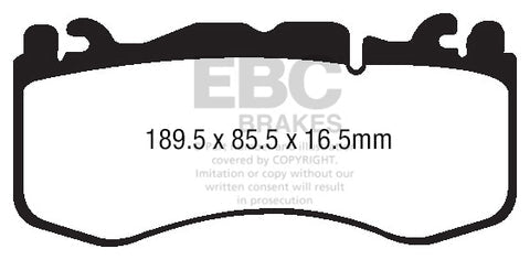 EBC Yellowstuff 4000 Series Street and Track Brake Pad Set (DP42174R) Image 1