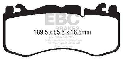 EBC Yellowstuff 4000 Series Street and Track Brake Pad Set (DP42174R) Image 1