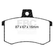 EBC Brakes Pad and Disc Full vehicle Kit (PD40K050) Image 1