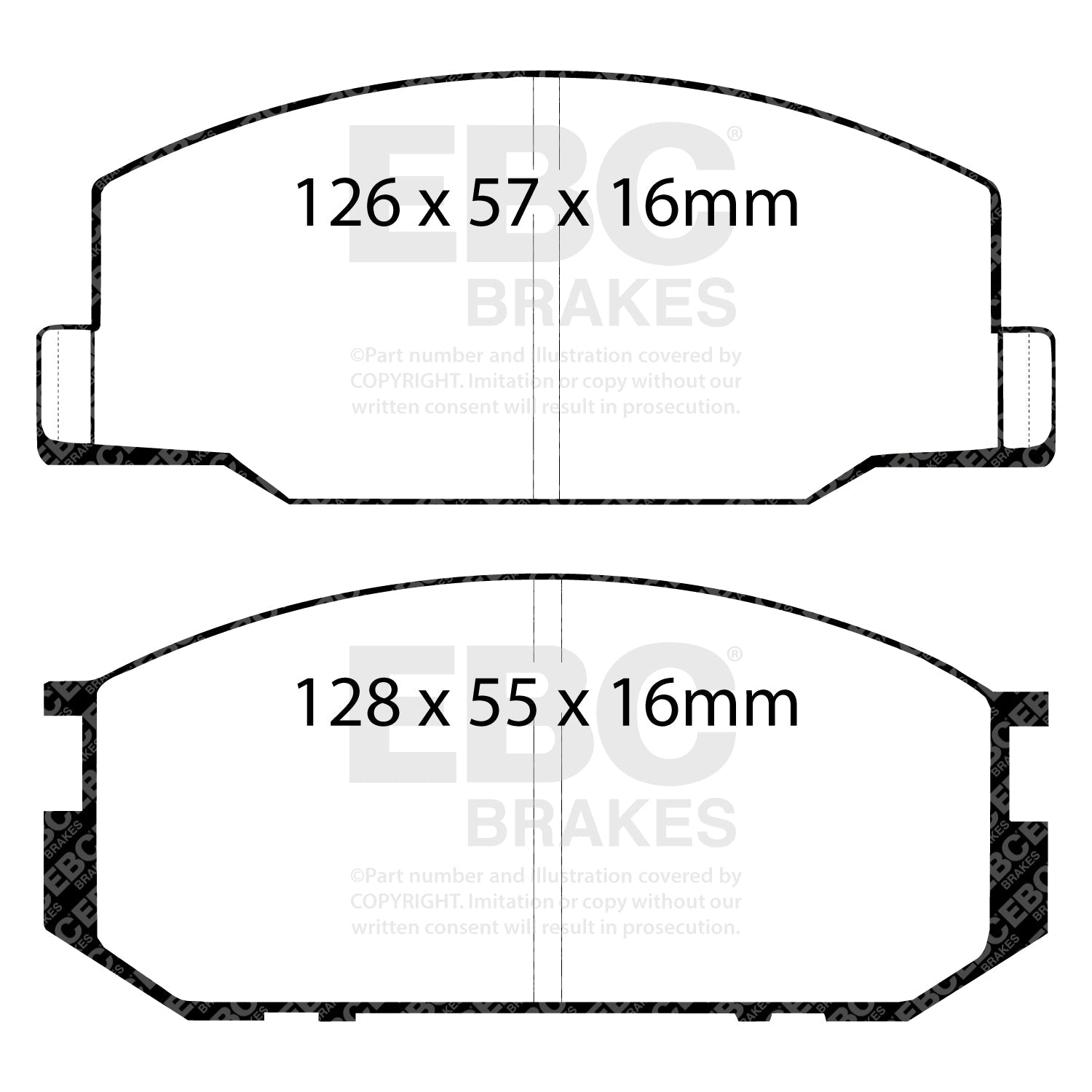 EBC Brakes Pad and Disc Full vehicle Kit (PD40K1863) Image 5
