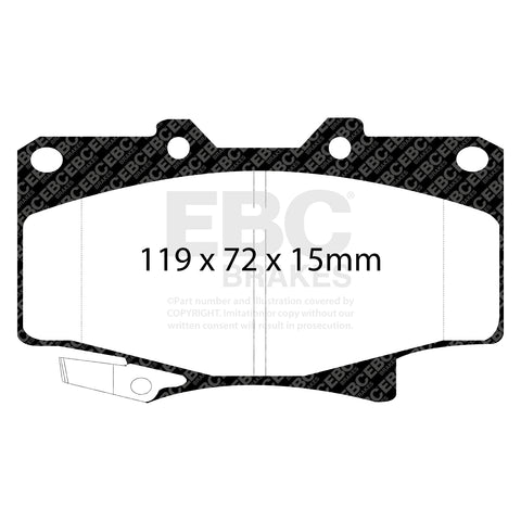 EBC Bluestuff NDX Trackday Brake Pad Set (DP5992NDX) Image 3