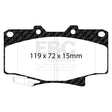 EBC Greenstuff 6000 Series Truck and SUV Brake Pad Set (DP6992) Image 1