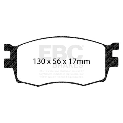 EBC Greenstuff 2000 Series Sport Brake Pad Set (DP21768) Image 2