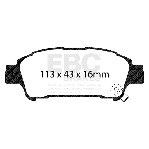 EBC Brakes Pad and Disc Full vehicle Kit (PD40K1854) Image 3