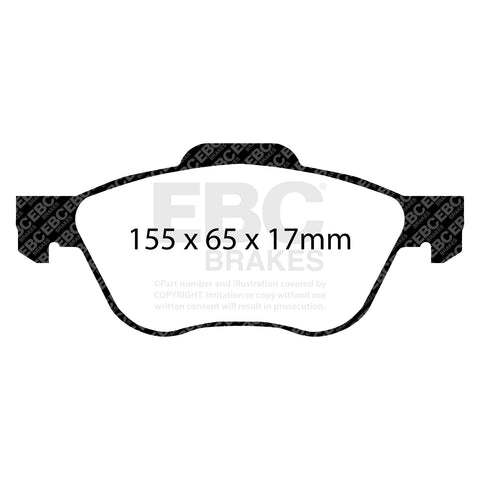 EBC Greenstuff 2000 Series Sport Brake Pad Set (DP21376) Image 2