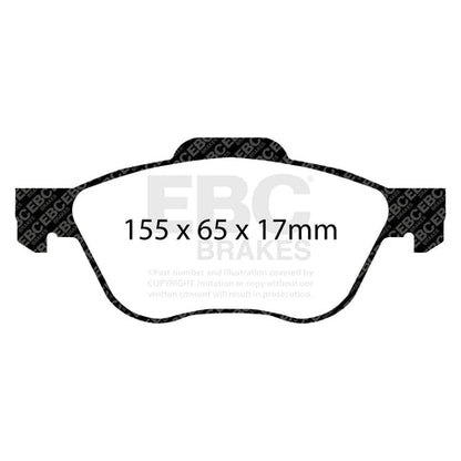 EBC Greenstuff 2000 Series Sport Brake Pad Set (DP21376) Image 2