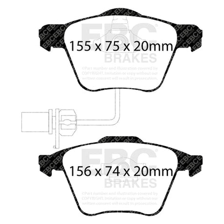 EBC Brakes Pad  and  Disc Kit (PD01KF117) Image 1