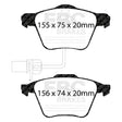 EBC Performance Pack Pad & Line Kit with Yellowstuff Pads (PLK1967) Image 1