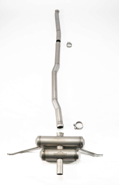 Sport Exhaust System for Mini Cooper S F66 / Japan Racing + Racing Sport Silencer | GT Titanium Scotched Tip