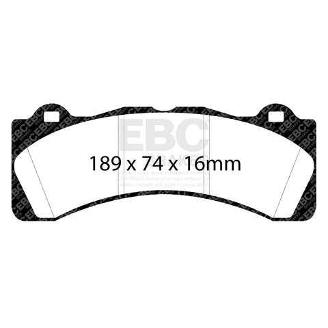 EBC Racing RP-1 Track and Race Brake Pads (DP8059RP1) Image 4