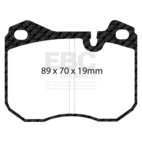 EBC Greenstuff 2000 Series Sport Brake Pad Set (DP2345) Image 3