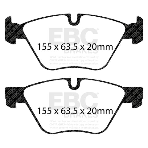EBC Redstuff 3000 Series Sport Brake Pad Set (DP31600C)