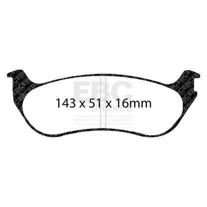 EBC Greenstuff 6000 Series Truck and SUV Brake Pad Set (DP61805) Image 2