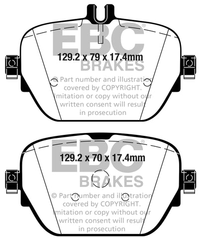 EBC Greenstuff 2000 Series Sport Brake Pad Set (DP22314) Image 2