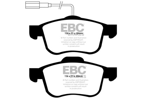 EBC Ultimax OE Replacement Brake Pad Set (DP1904) Image 1