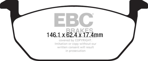 EBC Performance Pack Pad & Line Kit with Yellowstuff Pads (PLK1986) Image 1