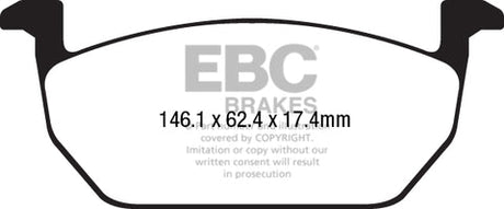 EBC Performance Pack Pad & Line Kit with Yellowstuff Pads (PLK1986) Image 1