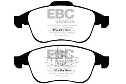EBC Greenstuff 2000 Series Sport Brake Pad Set (DP21992) Image 2