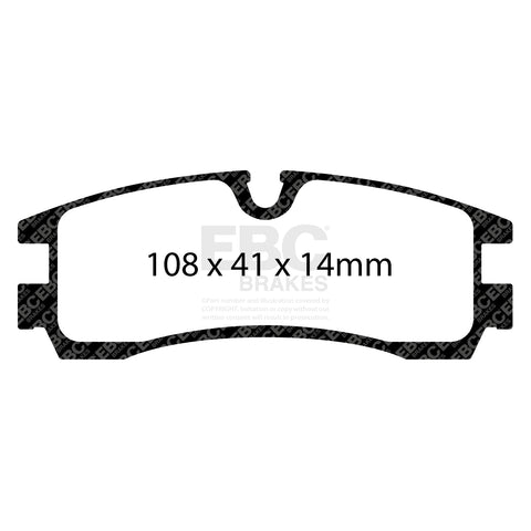 EBC Greenstuff 2000 Series Sport Brake Pad Set (DP21621/2) Image 3