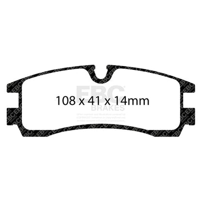 EBC Greenstuff 2000 Series Sport Brake Pad Set (DP21621/2) Image 3