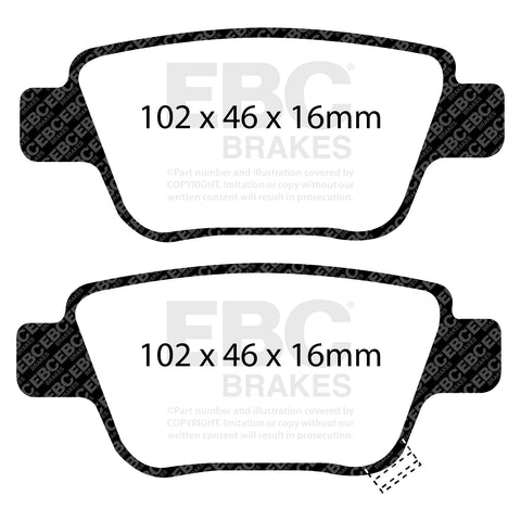 EBC Brakes Pad and Disc Full vehicle Kit (PD40K1805) Image 5