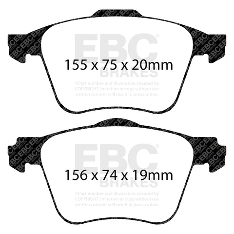 EBC Greenstuff 6000 Series Truck and SUV Brake Pad Set (DP61690) Image 4
