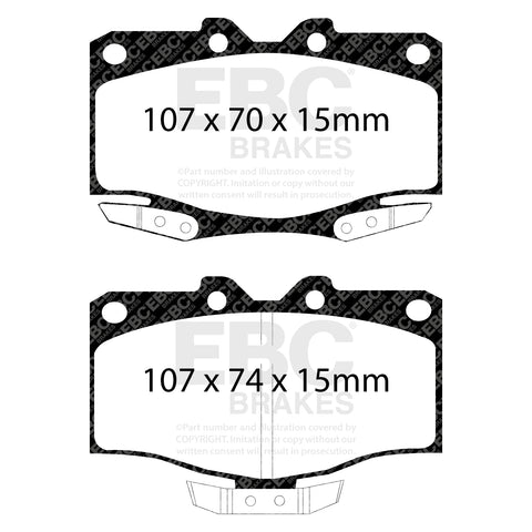 EBC Ultimax OE Replacement Brake Pad Set (DP994) Image 1