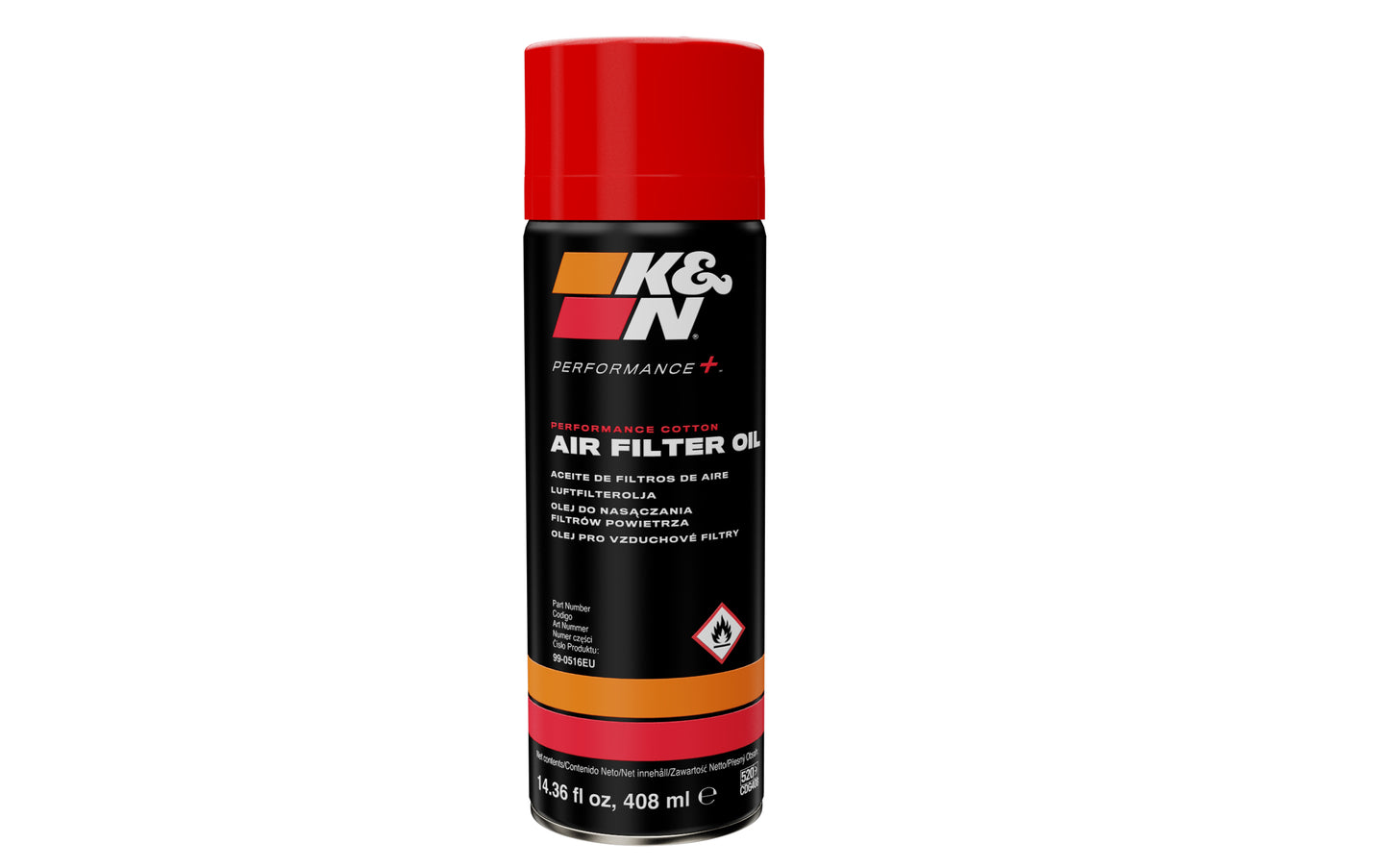 K&N Air Filter Oil 408ml Aerosol Non-US (99-0516EU)