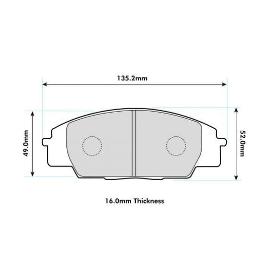 PBS Honda Civic FN2 Front  Performance Brake Pads 991 - FD Racing