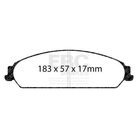 EBC Greenstuff 2000 Series Sport Brake Pad Set (DP21724) Image 1
