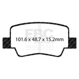 EBC Greenstuff 2000 Series Sport Brake Pad Set (DP22051) Image 4