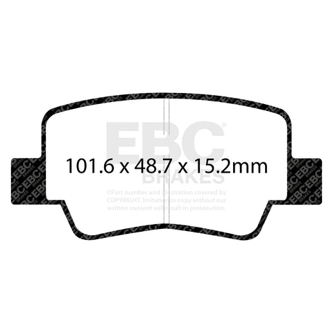 EBC Brakes Pad and Disc Kit (PDKR881) Image 1