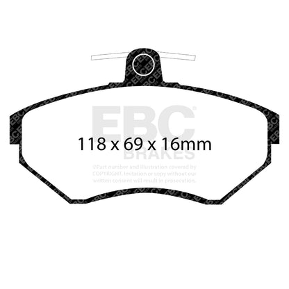 EBC Brakes Pad and Disc Full vehicle Kit (PD40K1721)