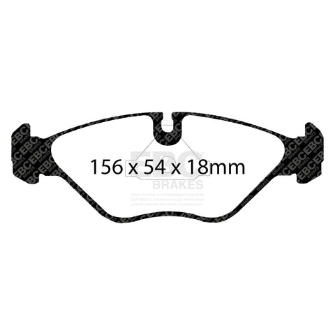 EBC Greenstuff 2000 Series Sport Brake Pad Set (DP2751) Image 2