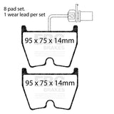 EBC Bluestuff NDX Trackday Brake Pad Set (DP51513NDX) Image 1