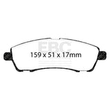 EBC Ultimax OE Replacement Brake Pad Set (DP1603) Image 2