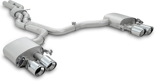 Sport Exhaust System for Audi RS6/RS7 Type C8 Mid Silencer + Sport Silencer | 4x 102mm Carbon Tips