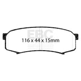 EBC Yellowstuff 4000 Series Street and Track Brake Pad Set (DP4993R) Image 3